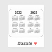 Schooljaar 2022-2023 door Janz Transparent Sticker (Vel)