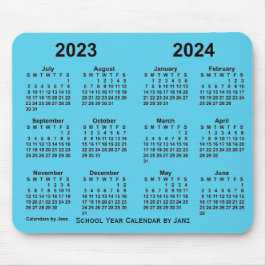 Schooljaar 2023-2024 Agenda van Janz Sky Blue Muismat