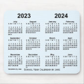 Schooljaar 2023-2024 door Janz Alice Blue Muismat (Voorkant)