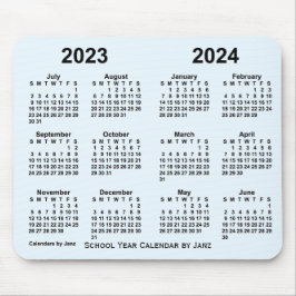 Schooljaar 2023-2024 door Janz Alice Blue Muismat