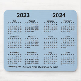 Schooljaar 2023-2024 door Janz Steel Blue Muismat