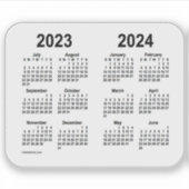 Schooljaar 2023-2024 door Janz Transparent Sticker (Voorkant)