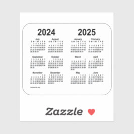 Schooljaar 2024-2025 door Janz Transparent Sticker