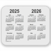Schooljaar 2025-2026 door Janz Transparant Sticker (Voorkant)