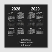 Schooljaar 2028-2029 Agenda van Janz Neon White (Voorkant)