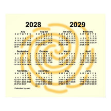 Schooljaar kalender 2028-2029 Zonnige Dagen door J