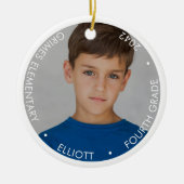 Schooljaar Keepsake foto Keramisch Ornament (Voorkant)