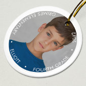 Schooljaar Keepsake foto Keramisch Ornament
