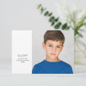 Schooljaar Keepsake fotokaart (Staand voorkant)