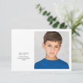 Schooljaar Keepsake fotokaart (Staand voorkant)