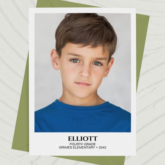 Schooljaar Keepsake fotokaart