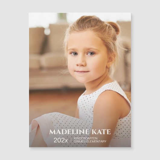 Schooljaar Keepsake Fotomagneet (Voorkant)