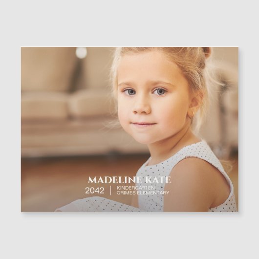 Schooljaar Keepsake Fotomagneet (Voorkant)