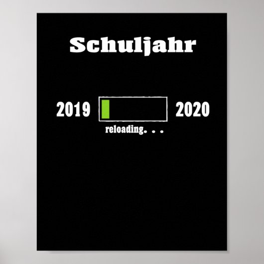 Schooljaar Laadbalk Poster (Voorkant)