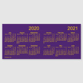 Schooljaarkalender 2020-2021 door Janz Paarse (Voorkant)