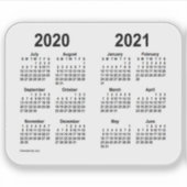 Schooljaarkalender 2020-2021 door Janz Transparant Sticker (Voorkant)
