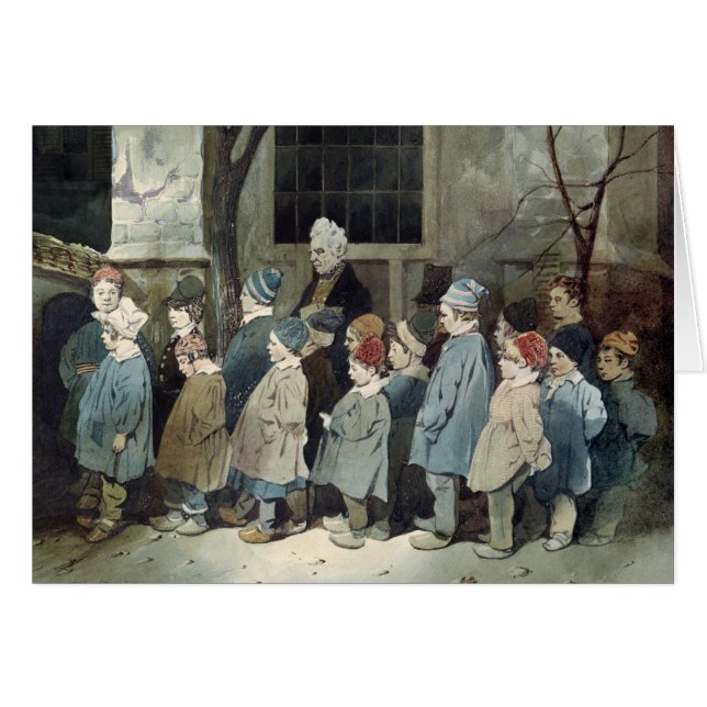 Schooljongens op de speelplaats (Voorkant Horizontaal)