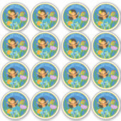 Schoolkaartjes Hallo derde klas! Sticker (Voorkant)