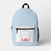 schoolkam | Grade School Gingham Bedrukte Rugzak (Voorkant)