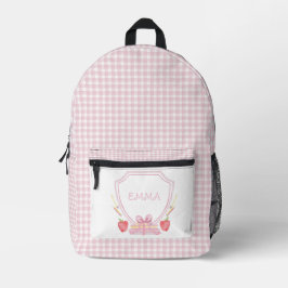 schoolkam | Grade School Gingham Bedrukte Rugzak