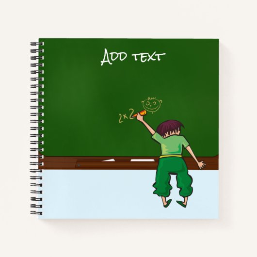 Schoolkinderen Schrijfbord Notitieboek (Voorkant)