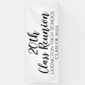 Schoolklas Reünie Aangepaste Feestbanner Spandoek (Verticaal)
