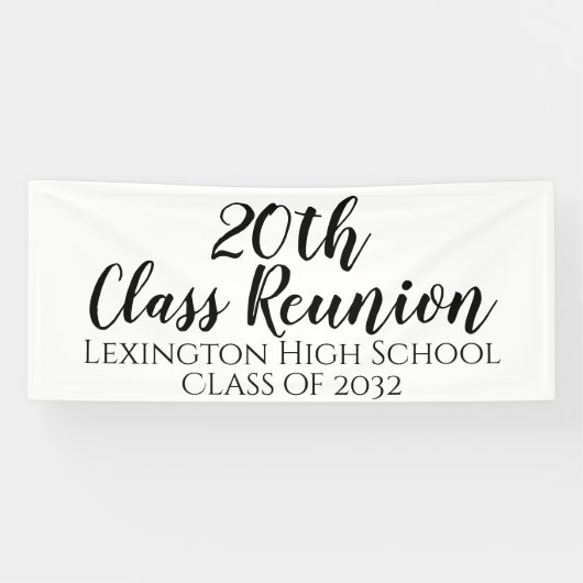 Schoolklas Reünie Aangepaste Feestbanner Spandoek (Horizontaal)