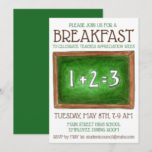 Schoolklaslokaal Chalkboard lerarenwaardering Kaart