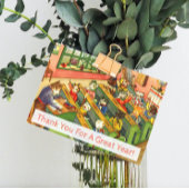 Schoolklasse met kittens Leerlingenkaart Bedankkaart