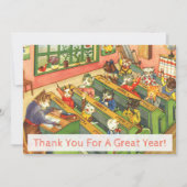 Schoolklasse met kittens Leerlingenkaart Bedankkaart (Voorkant)