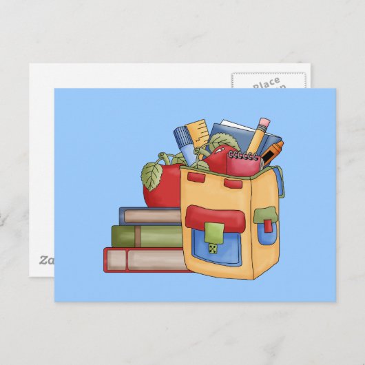 Schoolkleding voor overhemden en cadeaus briefkaart (Voorkant / Achterkant)