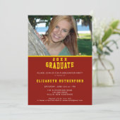 Schoolkleuren 20XX Afstuderen fotokaart Kaart (Staand voorkant)