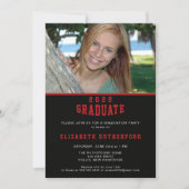 Schoolkleuren 20XX Afstuderen fotokaart Kaart (Voorkant)