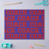 Schoolkleuren COACH Varsity Letters-Red en Blue Tissuepapier (Craft)