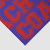 Schoolkleuren COACH Varsity Letters-Red en Blue Tissuepapier (Detail)
