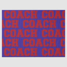 Schoolkleuren COACH Varsity Letters-Red en Blue Tissuepapier