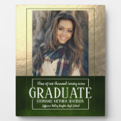 Schoolkleuren Groen en gouden foto's Keepomwille Fotoplaat (Voorkant)