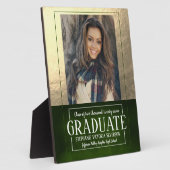 Schoolkleuren Groen en gouden foto's Keepomwille Fotoplaat (Zijkant)