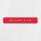 Schoolkleuren Moderne waterdichte naam Labels (Design 1)