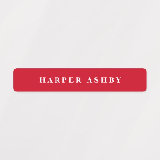 Schoolkleuren Moderne waterdichte naam Labels (Design 1)