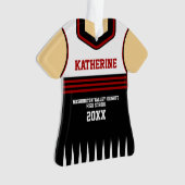 Schoolkleuren - Speciaal Cheerleader Uniform Ornament (voorkant)