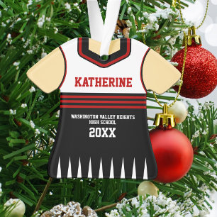 Schoolkleuren - Speciaal Cheerleader Uniform Ornament