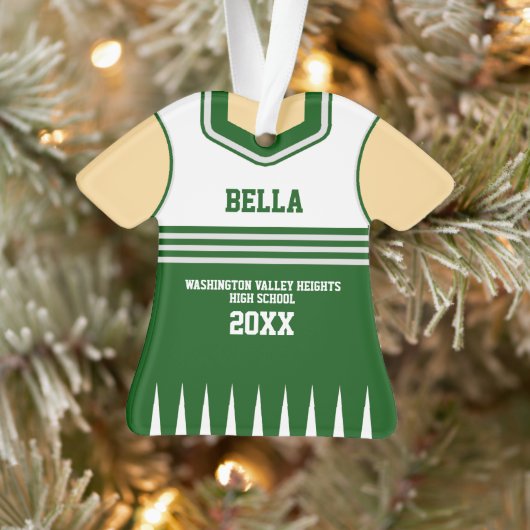 Schoolkleuren - Speciaal Cheerleader Uniform Ornament (Boom)