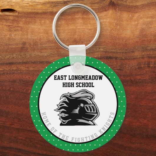 Schoolkleurgroene High School Fundraisers Ideeën Sleutelhanger (Voorkant)