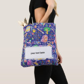 Schoolkleurig patroon tote bag (Dichtbij)