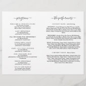 Schoolkoor- of -bonenconcertprogramma flyer (Achterkant)