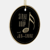 Schoolkoor Winter Ornament Zwart en Goud (Rechts)