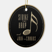 Schoolkoor Winter Ornament Zwart en Goud (Links)