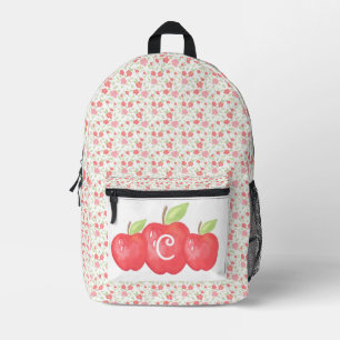 schoolkuif   Grade School Apple Monogram Bedrukte Rugzak