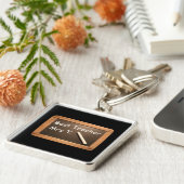  schoollaat - Beste leraar aan persoonlijke voorke Sleutelhanger (Zijkant)